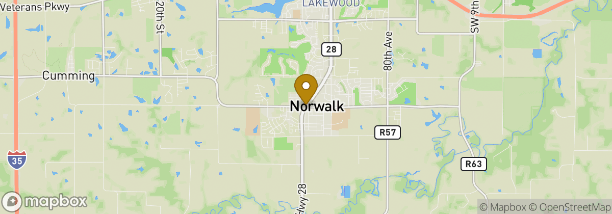 Map location: Norwalk
