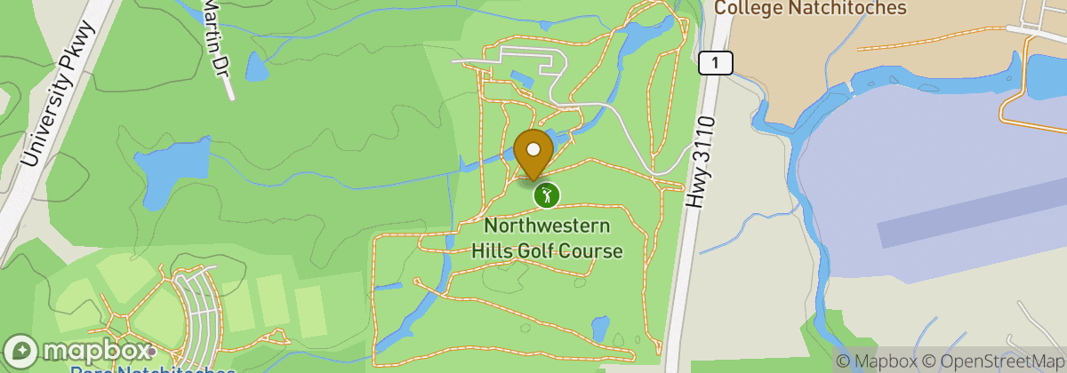 Map location: Northwestern Hills Golf Course