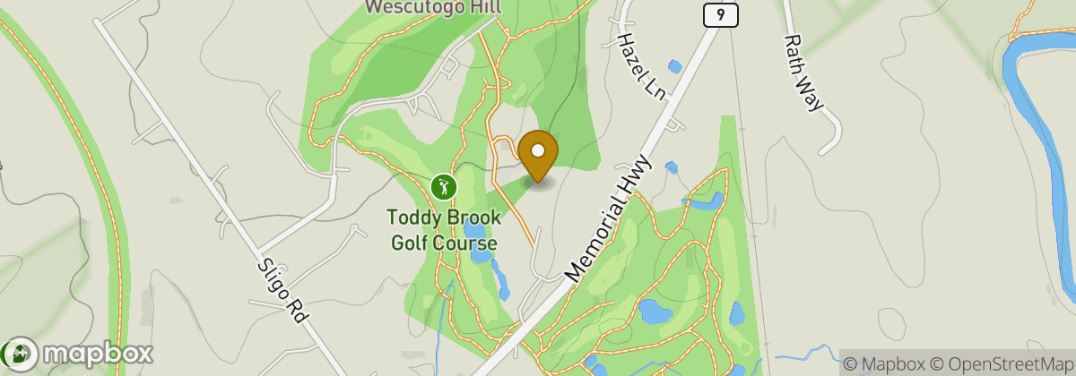 Map location: Toddy Brook Golf Course