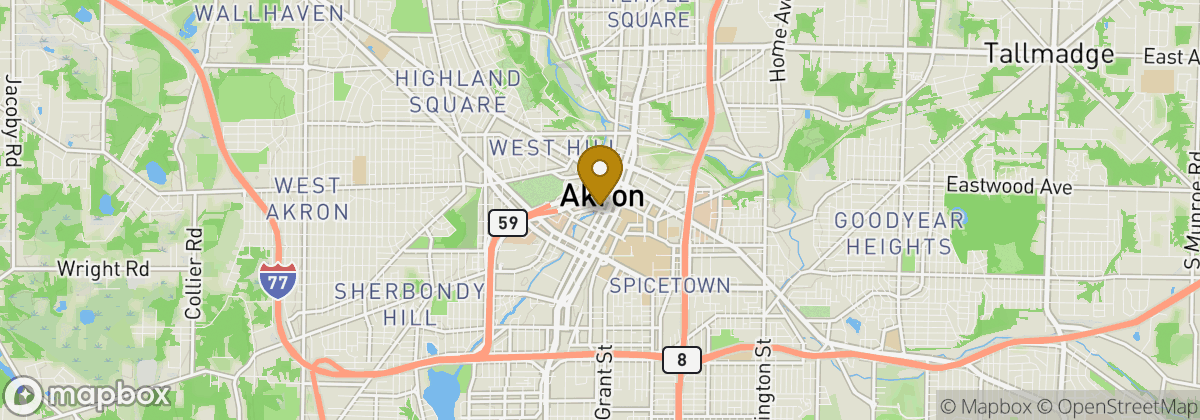 Map location: Akron