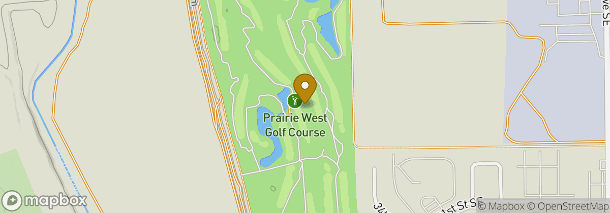 Map location: Prairie West Golf Course