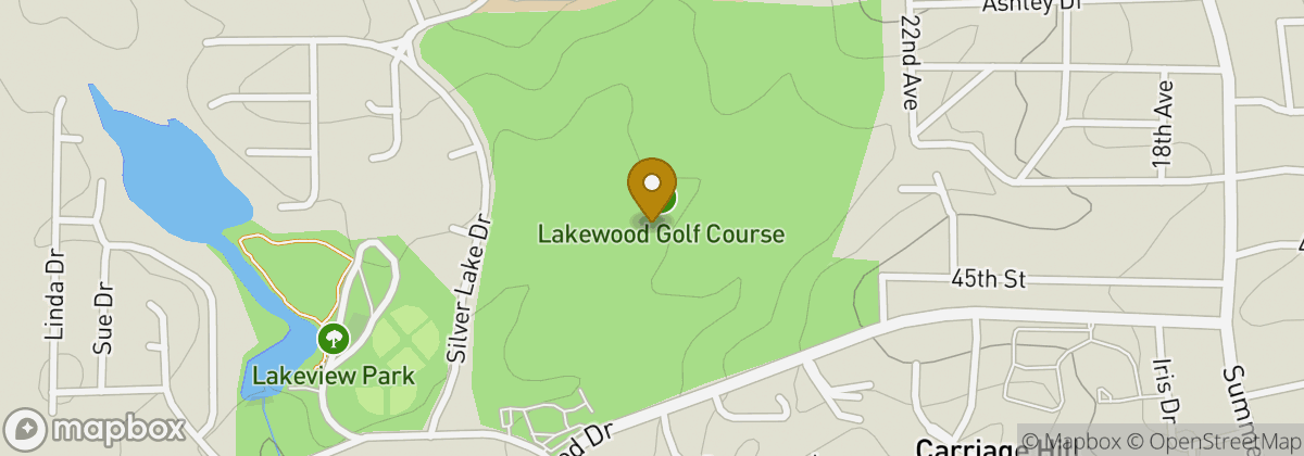 Map location: Lakewood Golf Course