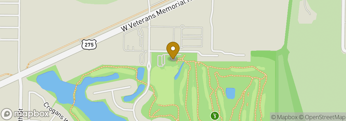 Map location: Whispering Woods Golf Club