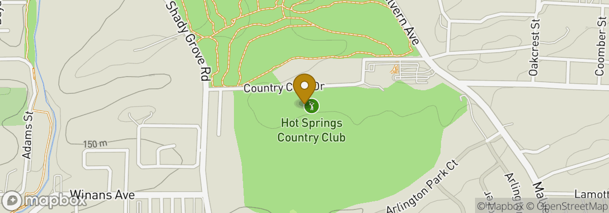 Map location: Hot Springs Country Club