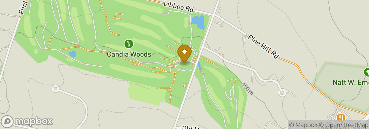 Map location: Candia Woods Golf Links