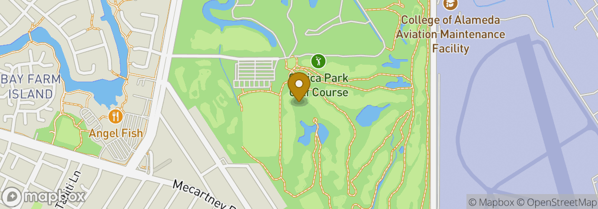 Map location: Corica Park Golf Course