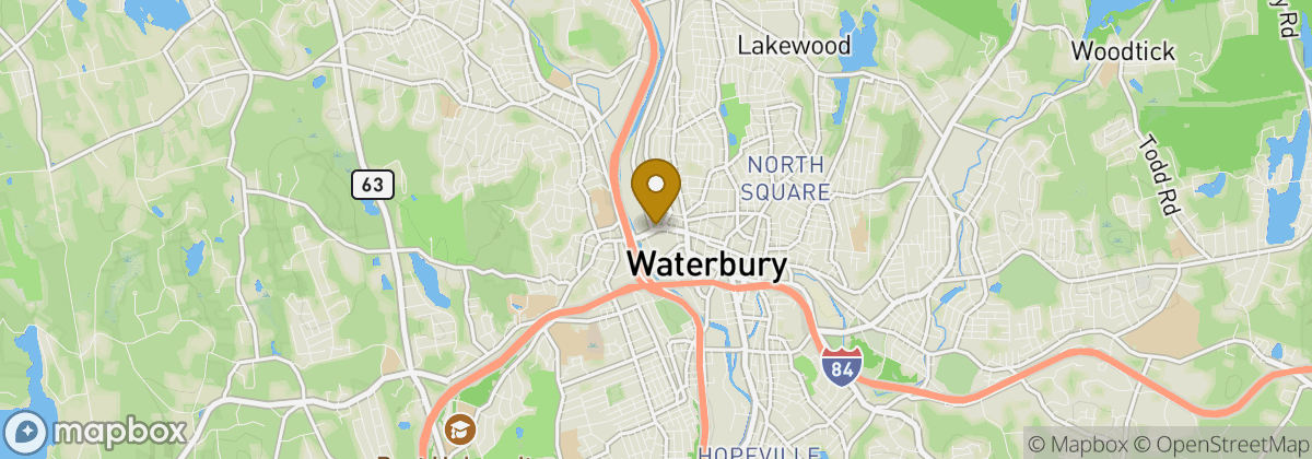 Map location: Waterbury
