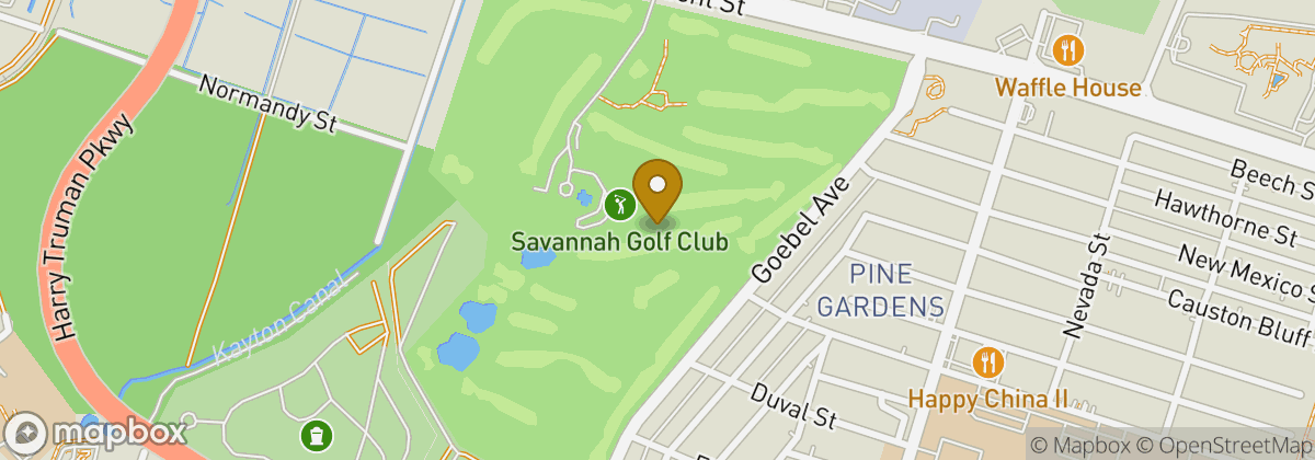 Map location: The Savannah Golf Club