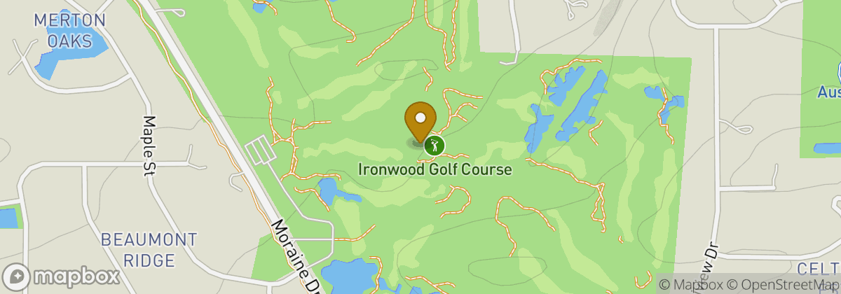 Map location: Ironwood Golf Course