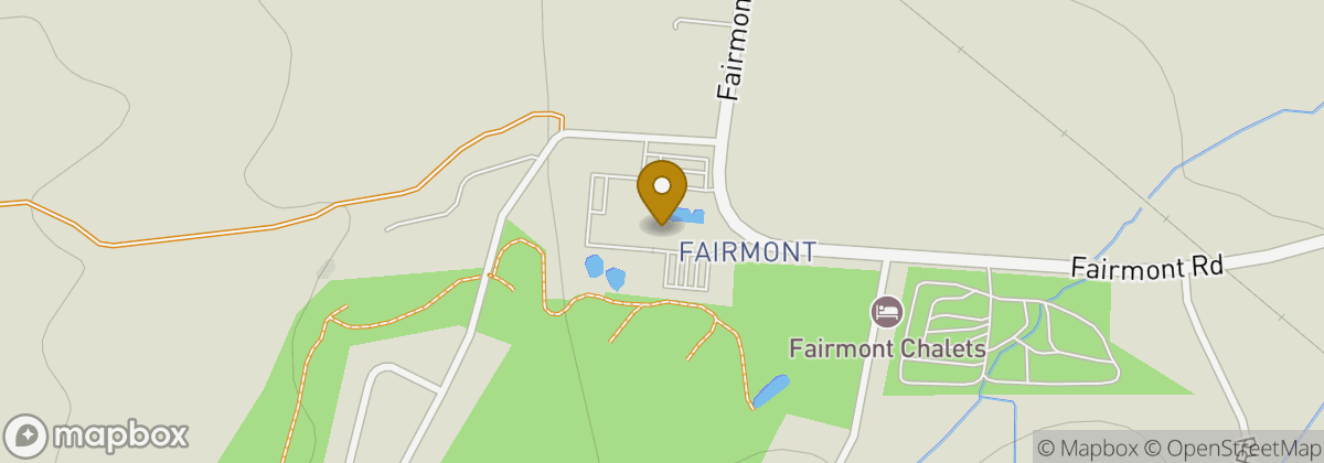 Map location: Fairmont Hot Springs Resort