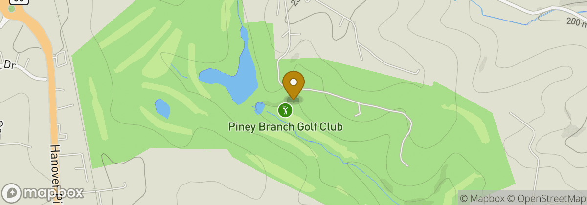Map location: Piney Branch Golf Club