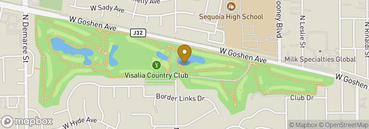 Map location: Visalia Country Club