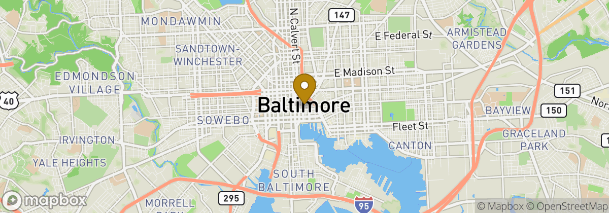 Map location: Baltimore