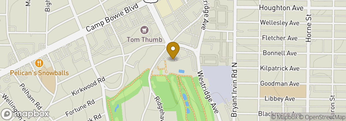 Map location: Ridglea Country Club - North