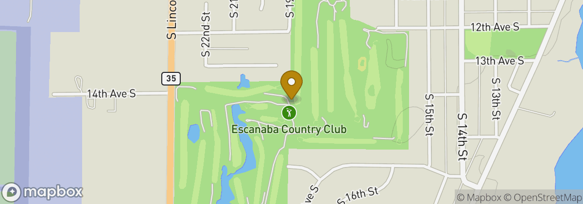 Map location: Escanaba Country Club