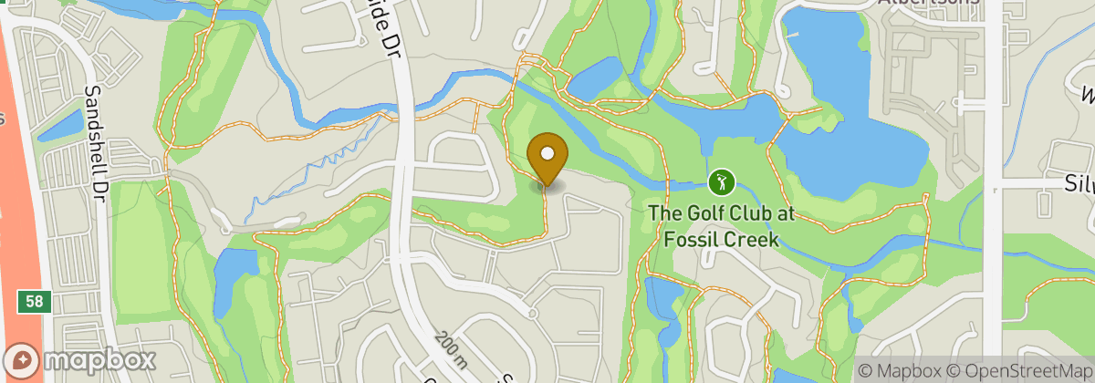 Map location: The Golf Club at Fossil Creek
