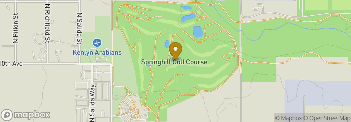 Map location: Springhill Golf Course