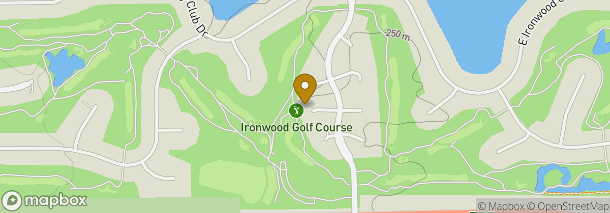 Map location: Ironwood Golf Course