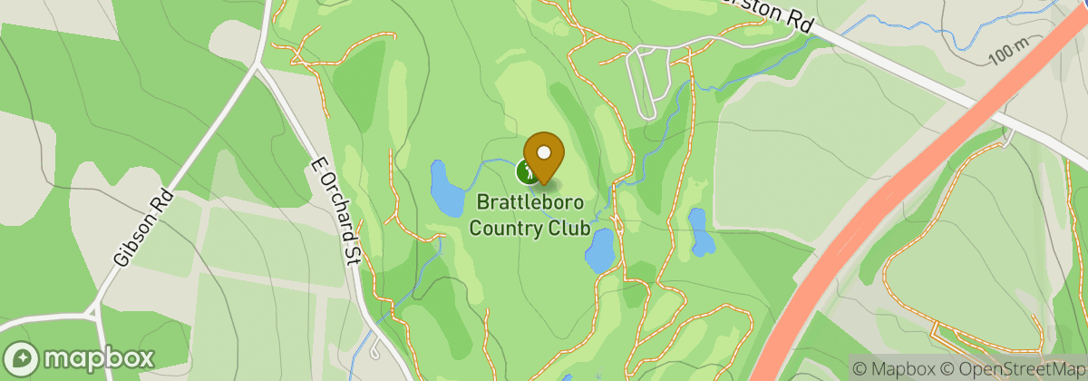 Map location: Brattleboro Country Club