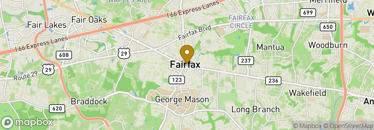 Map location: Fairfax