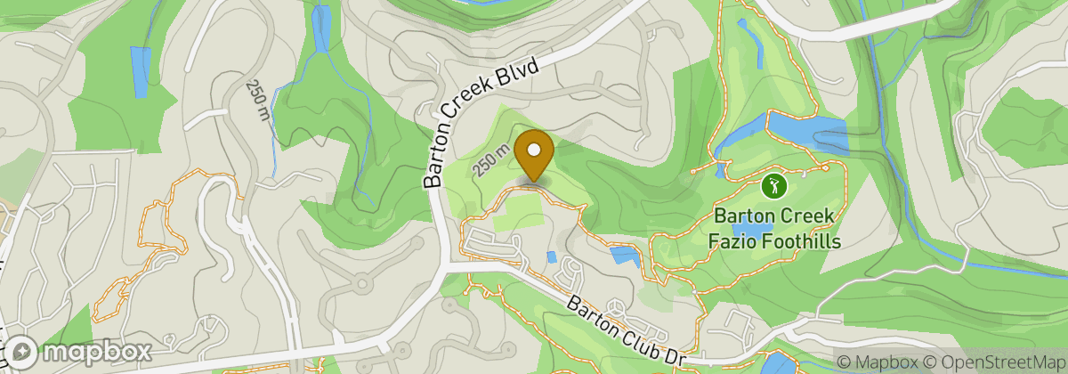 Map location: Barton Creek Fazio Foothills Golf Course