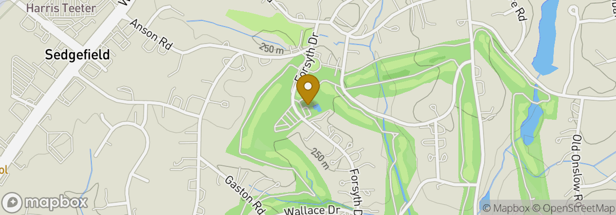 Map location: Sedgefield Country Club