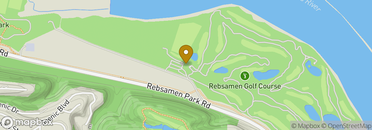 Map location: Rebsamen Park Golf Course