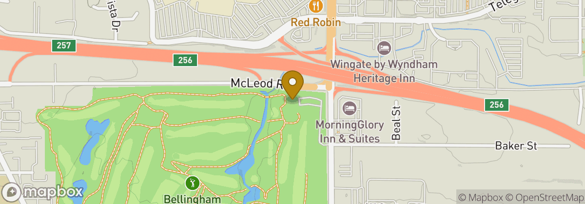 Map location: Bellingham Golf and Country Club