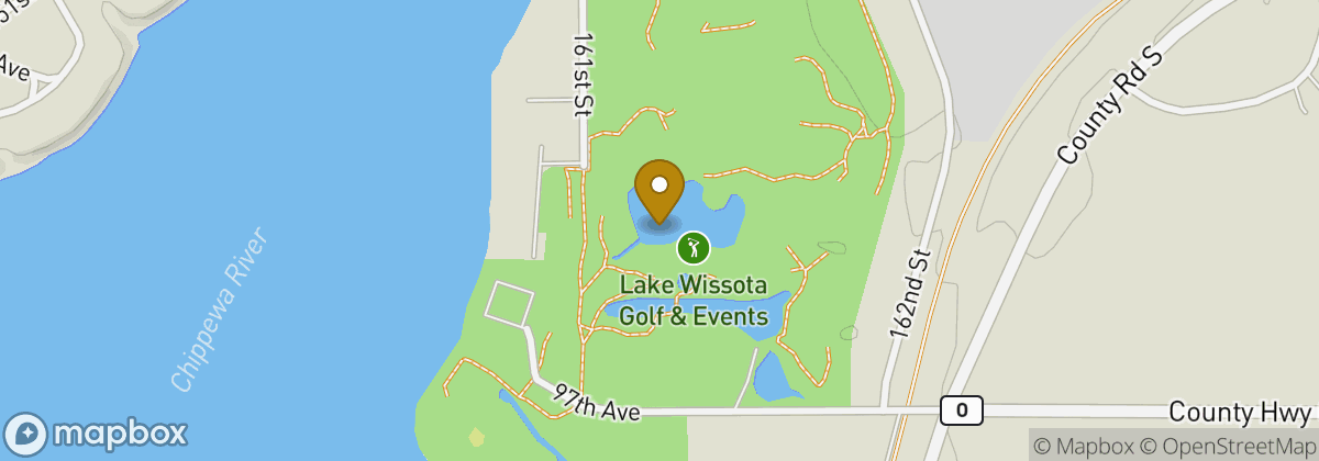 Map location: Lake Wissota Golf & Events