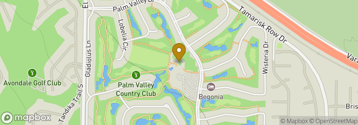 Map location: Palm Valley Country Club