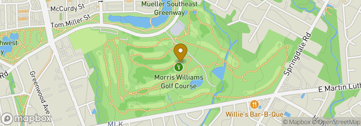 Map location: Morris Williams Golf Course