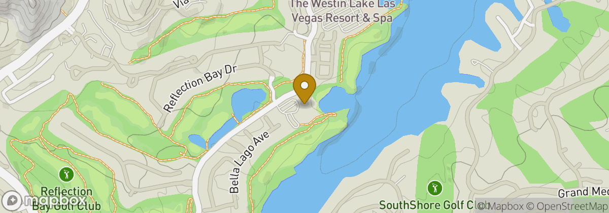Map location: Reflection Bay Golf Club