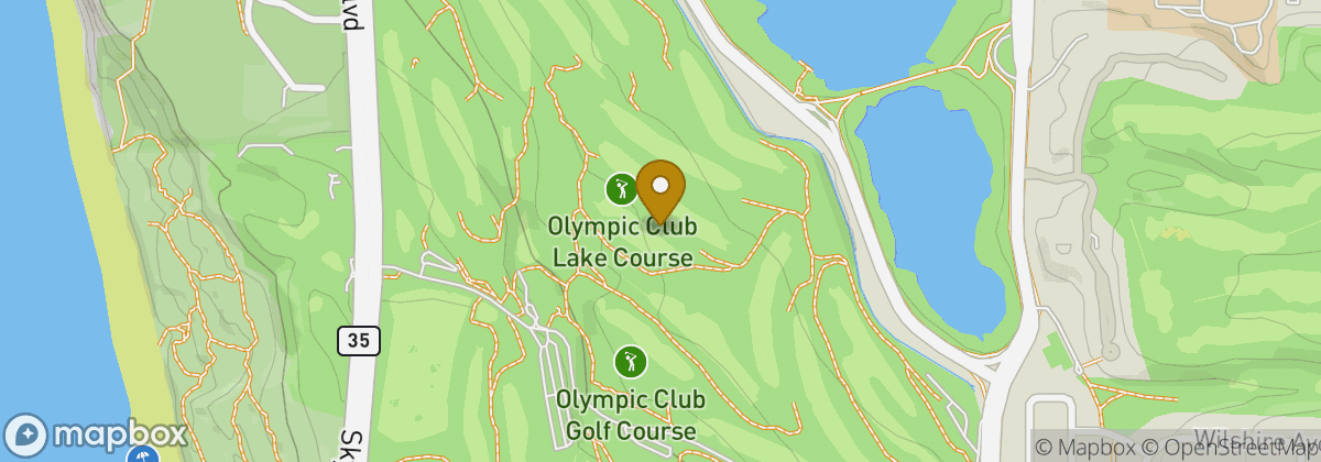 Map location: Olympic Club Lake Course