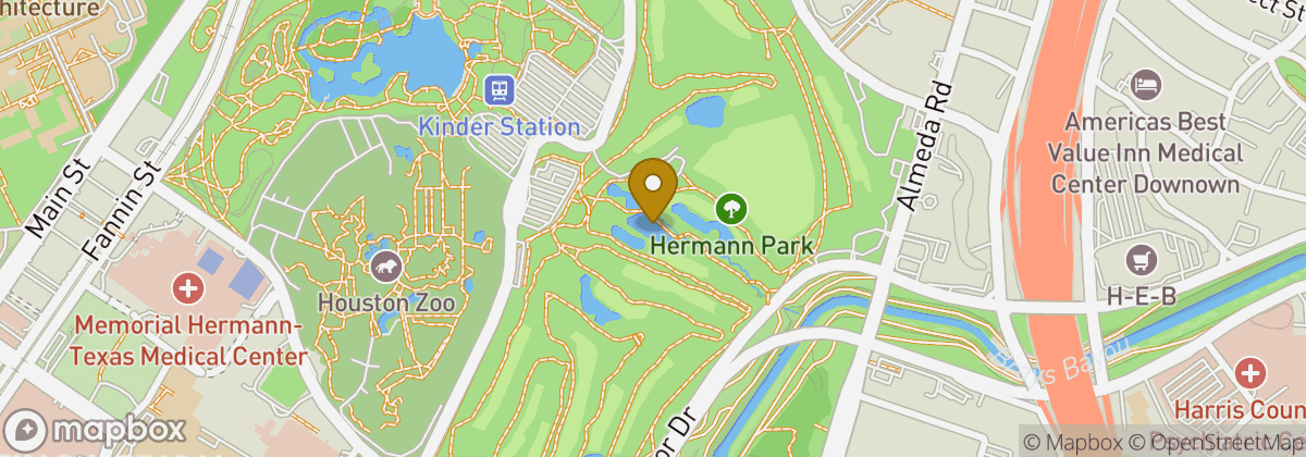 Map location: Hermann Park Golf Course