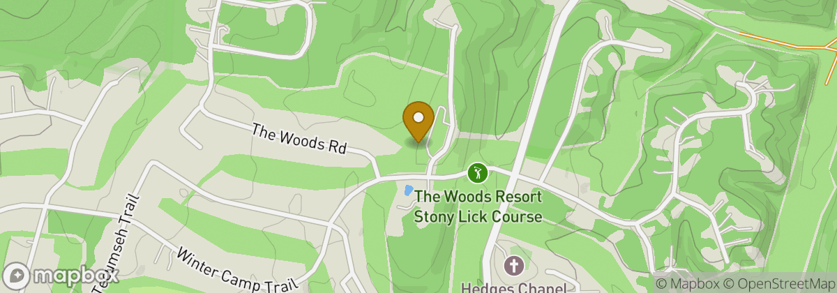 Map location: The Woods Golf Courses