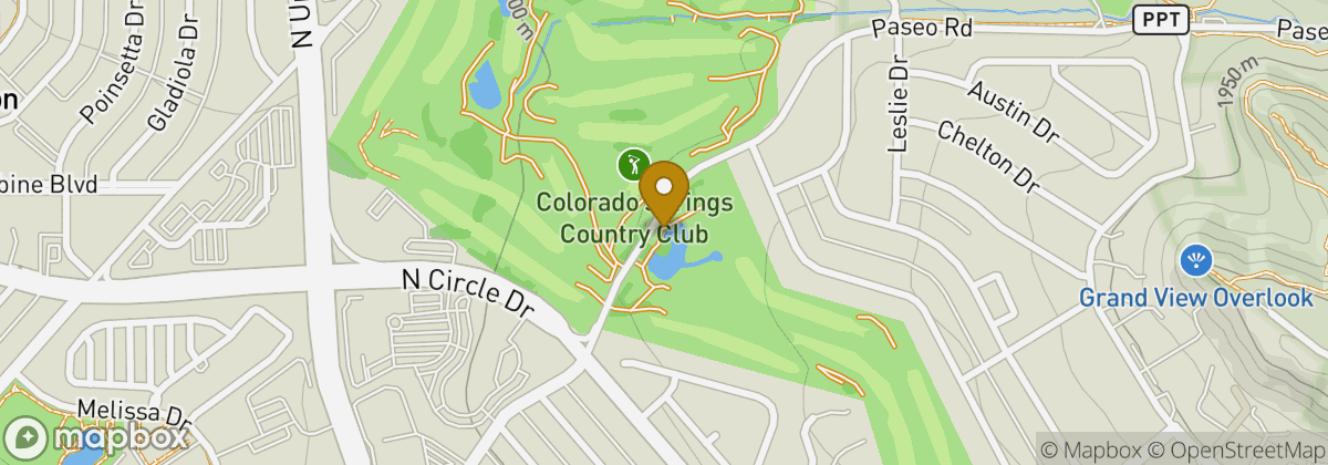 Map location: Colorado Springs Country Club