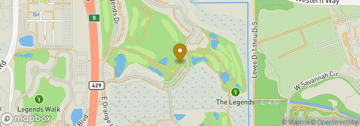 Map location: The Legends at Orange Lake Resort Golf Course