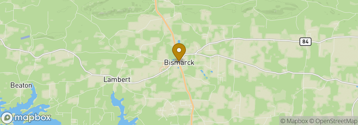 Map location: Bismarck