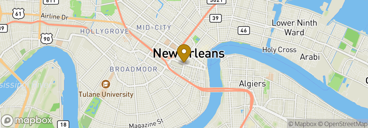 Map location: New Orleans
