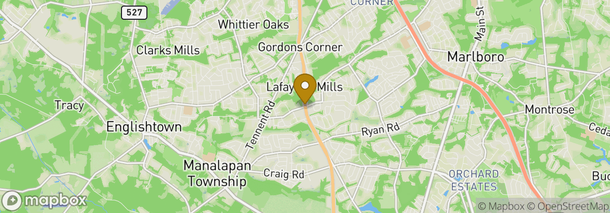 Map location: Manalapan Township