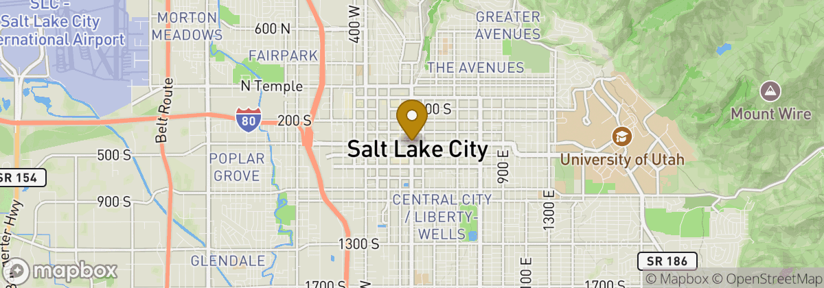 Map location: Salt Lake City