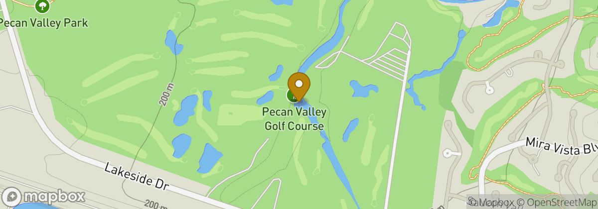 Map location: Pecan Valley Golf Course