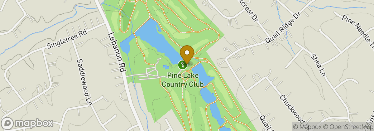 Map location: Pine Lake Country Club