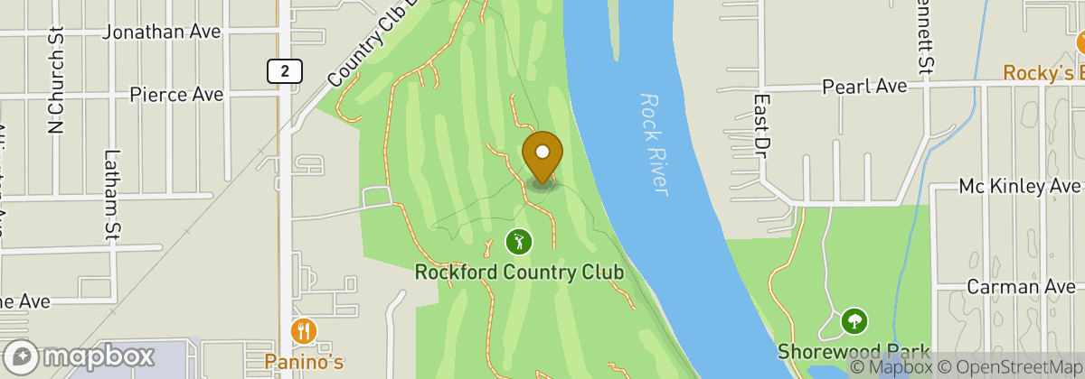 Map location: Rockford Country Club