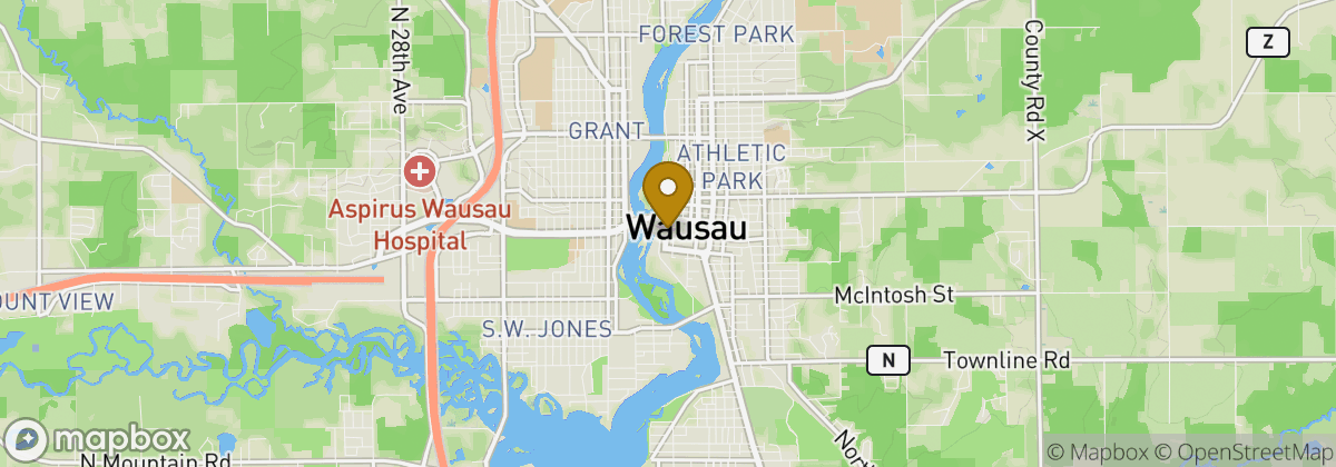 Map location: Wausau