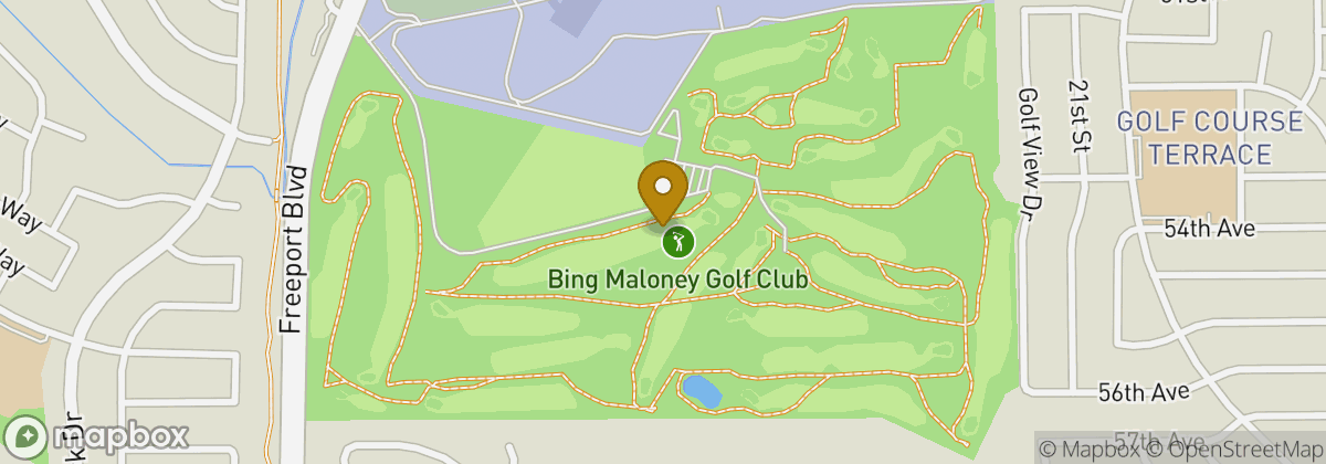 Map location: Bing Maloney Golf Club