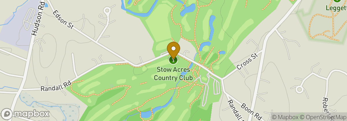 Map location: Stow Acres Country Club