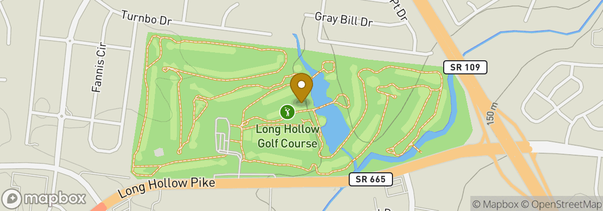 Map location: Long Hollow Golf Course