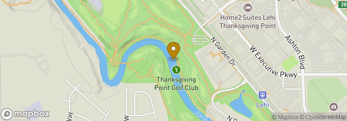 Map location: Thanksgiving Point Golf Club