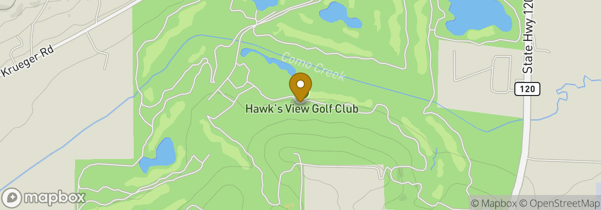 Map location: Hawk's View Golf Club